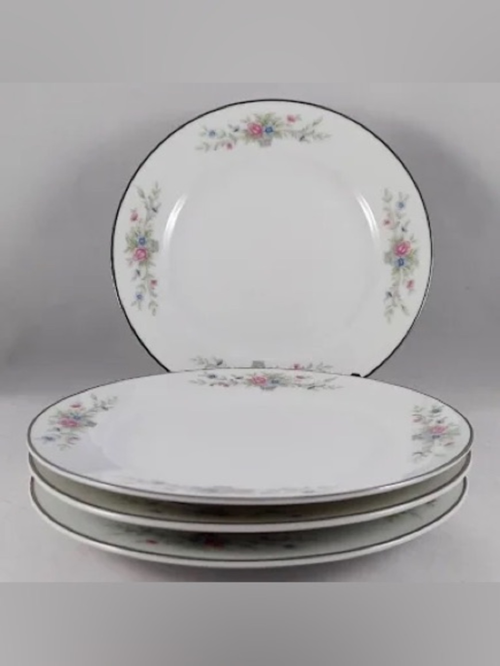 🌸 Vintage Florenteen Florentine Fantasia 10 1/4" Fine China Dinner Plates - Picture 3 of 4